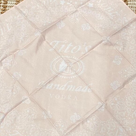 Brand New Tito’s Handmade Vodka Pink Bandana - Picture 6 of 8